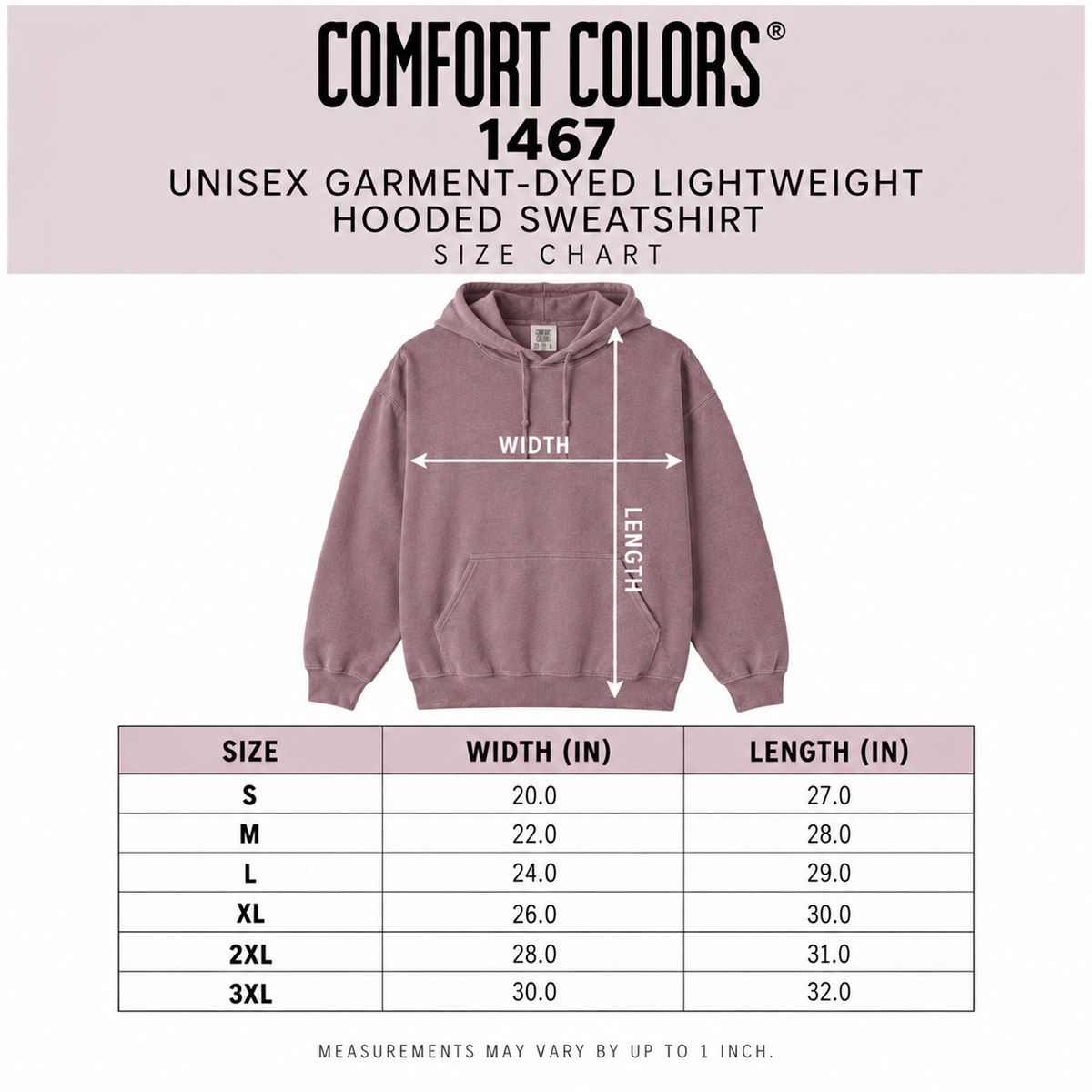 Script Logo Comfort Colors Hoodie