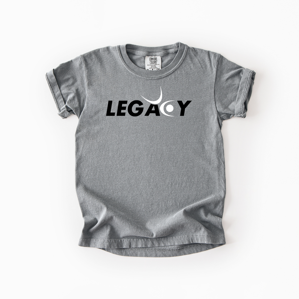Logo Kids Comfort Colors Tee (Grey + Black)