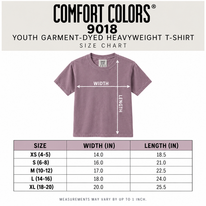 Logo Kids Comfort Colors Tee (Violet + Purple)
