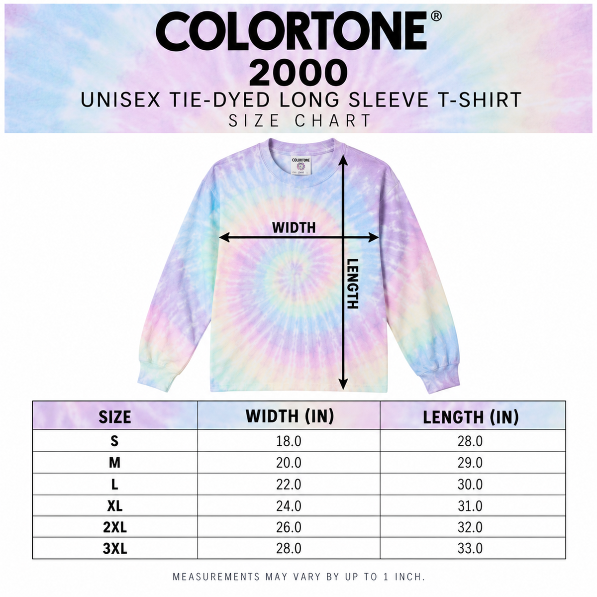 Logo Tie Dye Long Sleeve