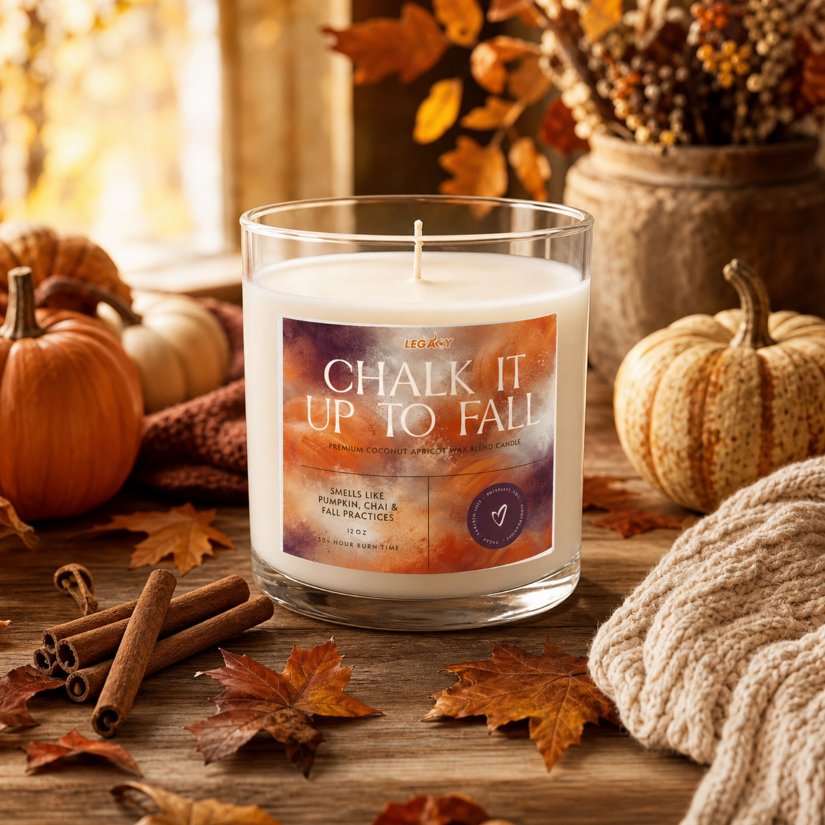 Chalk It Up To Fall Candle