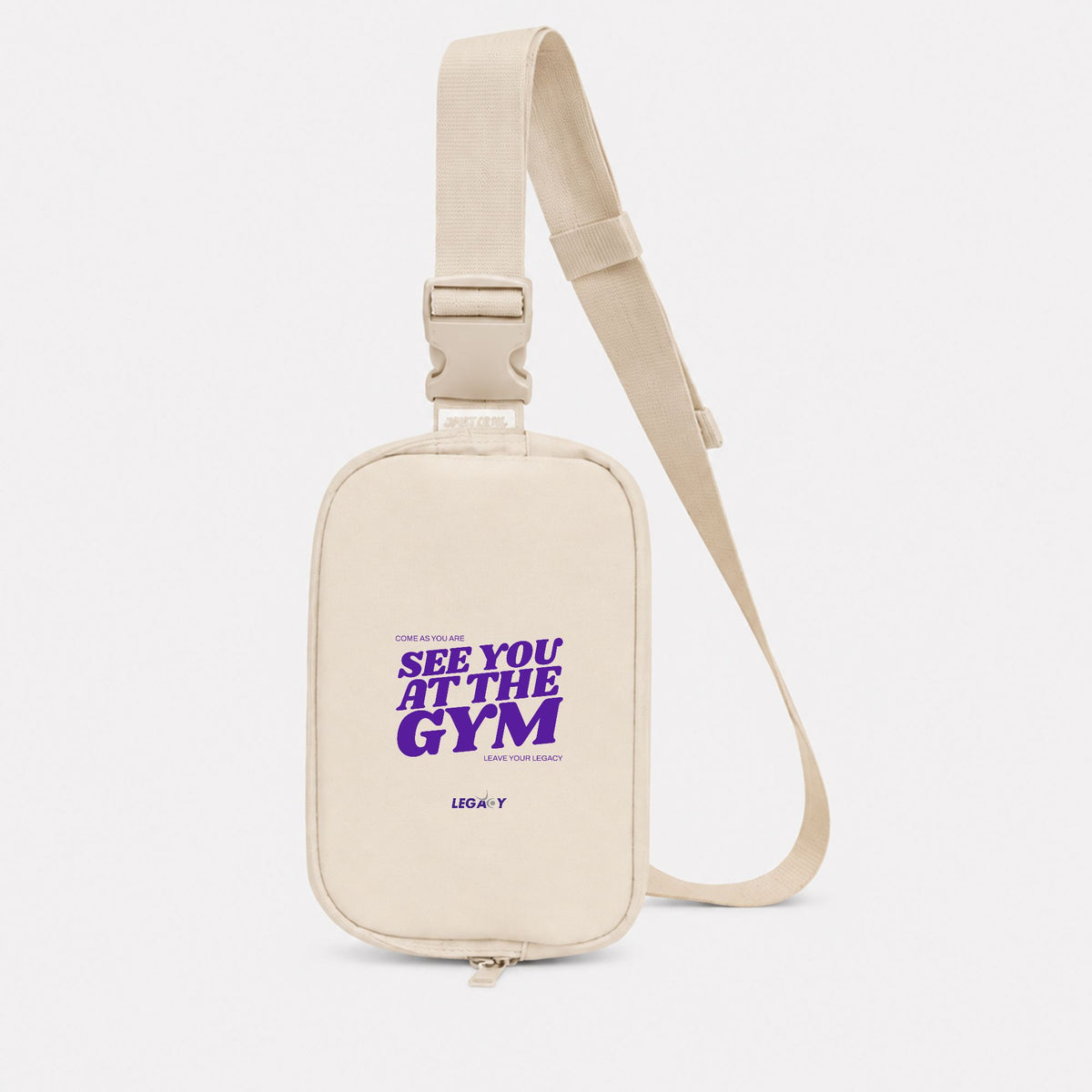 See You At The Gym Crossbody (Ivory)