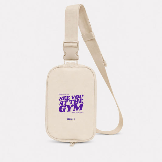 See You At The Gym Crossbody (Ivory)