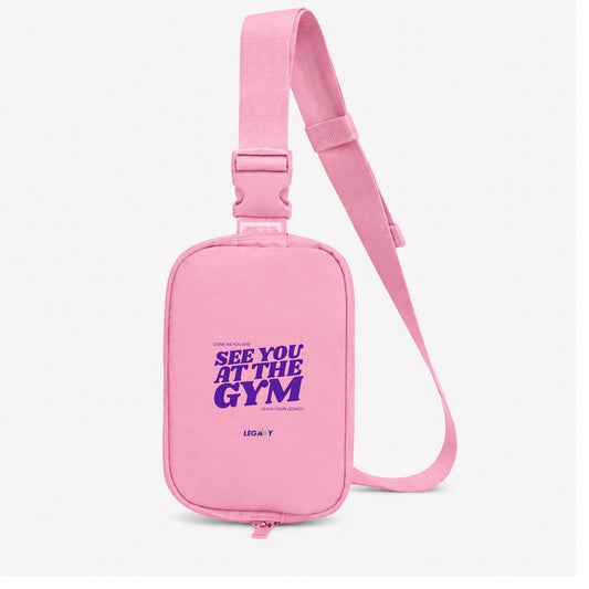 See You At The Gym Crossbody (Pink)
