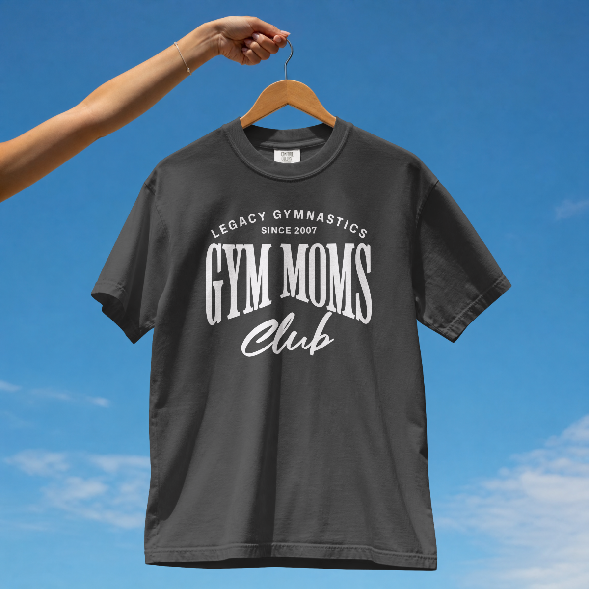 Gym Moms Club Comfort Colors Tee (Pepper)