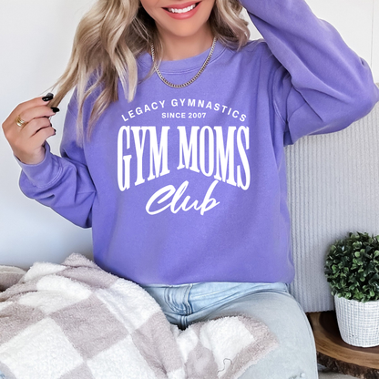 Gym Moms Club Comfort Colors Crewneck (Violet)