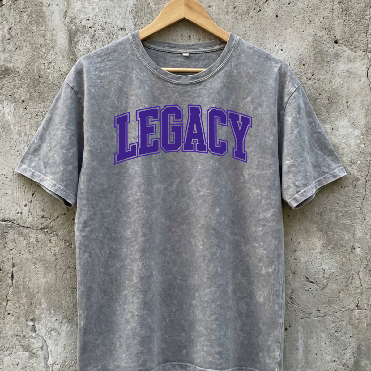 Legacy Varsity Mineral Wash Tee (Grey)