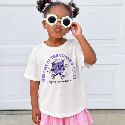 Meet Me at the Chalk Bucket Kids Comfort Colors Tee (White)
