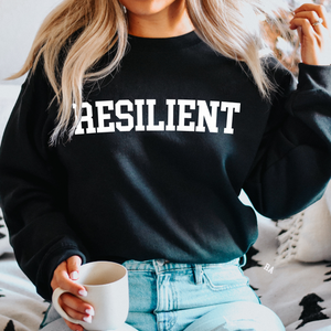 Black Resilient Collegiate Sweatshirt